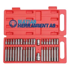 Juego Caja De Puntas Torx Allen Multiestria 40 Piezas E1