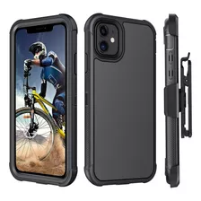 Funda Bumper Reforzada Y Clip De Cinturon Para iPhone 11