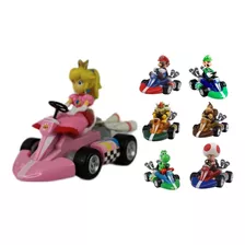 Mario Kart Carrinho Miniatura Toad Mario Com Fricção