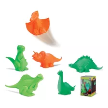 Coleção Bichinhos Para Banho Dinos 06 Peças