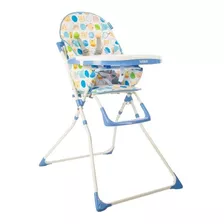 Silla Comedor Bebe Plegable Candy Azul Rosa Infanti