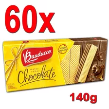 Biscoito Wafer Chocolate Kit 60 Pacotes 140g Frete Grátis