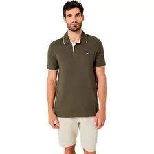 Camisa Gola Polo Hering Básica Masculina Piquet Com Bordado