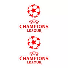 Adesivos Uefa Champions League Kicks 2021 Emblema Vermelho
