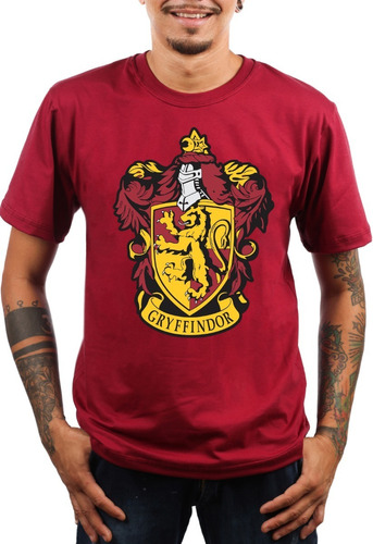 Camiseta Brasão Grifinória Harry Potter