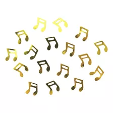 Mini Confetinho Metalizado Notas Musicais Decoração De Festa