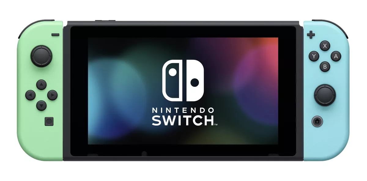 Nintendo Switch 32gb Animal Crossing: New Horizons Color Verde Pastel Y Azul Pastel