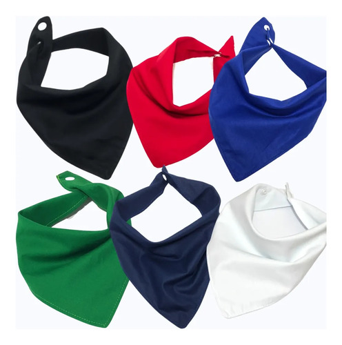 Kit Babador Bandana C/5 Babadores 2 Botões Atacado Menino Un