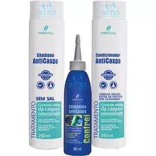 Kit Anticaspa Natubelly Cosmeticos Controle Caspa Oleosidade Cor De Cabelo Todas As Cores