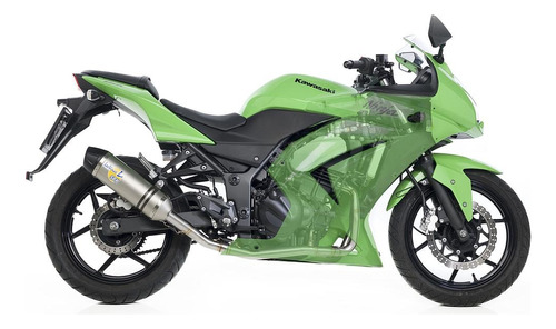 Exosto Leovince Full System Lv One Kawasaki Ninja 250 R Foto 2