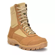  Bota Masculina Coturno Em Couro Exercito 1 Ortopedica Ziper