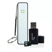 Kit Power Bank + Leitor + Cartão Sd 8gb Multilaser - Mc200 Cor Preto