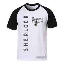 Camiseta Camisa Sherlock Holmes Adulto Infantil Plus Size E