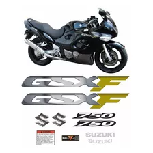 Kit Adesivo Faixa Emblema Suzuki Gsxf 750