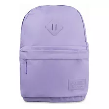 Mochila Espalda Talbot Lisa 43,5cm 2 Cierres 17 PuLG. Color Lavanda Diseño De La Tela Liso