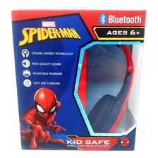 Audífonos Bluetooth Spider Man Seguros Para Niños, Acolchado