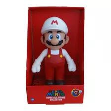 Super Mario Branco Fire Bros 64 Original Boneco Grande 23 Cm