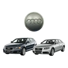 Calota Miolo Da Roda Audi A3 A4 Original Cinza