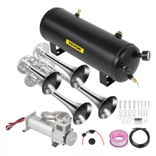 Vevor Kit Bocina De Aire Trompeta Aire Compresor 150psi 12v