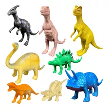  Dinossauro Rex Kit Brinquedo Criança Dino Borracha Coleção