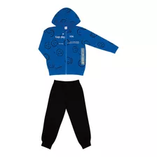 Conjunto Infantil Masculino Play Now Rovitex Kids Azul