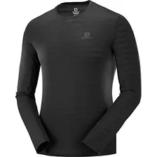 Salomon Mens Xa Camiseta De Manga Larga M, Negro, Pequeño