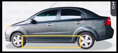 Estribo Laterales Par Chevrolet Aveo 2008-2017 17.5 Fv Foto 8