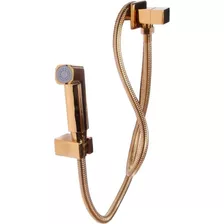 Ducha Higiênica De Banheiro Luxo Quadrada Dourado/gold 1,5m