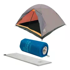 Kit Barraca Dome Até 4 Pessoas + Colchonete Camping Solteiro