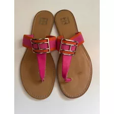 Sandalias Tommy Hilfiger Importad Suela Cuero Antideslizante