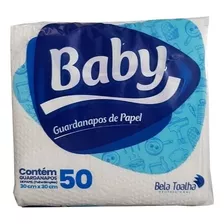 Guardanapo De Papel Folha Simples Baby 30cm X 30cm 50un