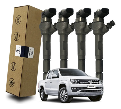 Jogo 4 Injetores Amarok 2.0 2012 0445110646 03l130277 Reman