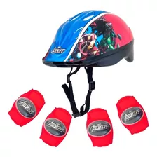 Kit De Proteção Capacete Infantil Minnie Princesa Vingadores