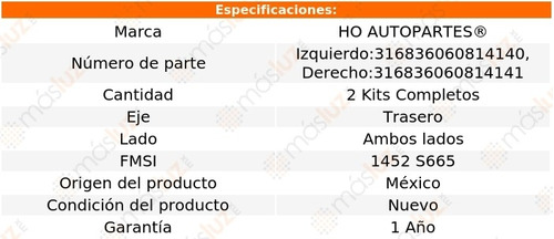 2 Sets Herrajes Tambor Tras Mercury Villager 93/02 Ho Foto 2