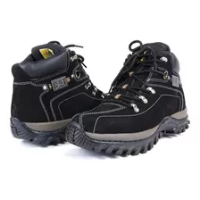 Bota Coturno Adventure Em Couro Palmilha Em Gel