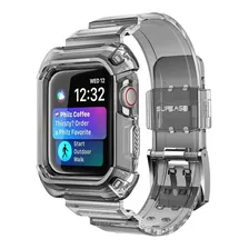 Funda De Pulsera Supcase Para Apple Watch 4/5/6/se (44 Mm), Color Transparente, 44 Mm De Ancho