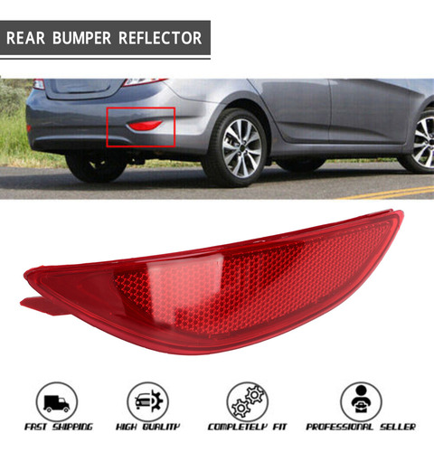 Reflector De Parachoques Trasero Rojo Para Hyundai Accent Foto 5