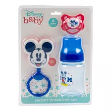 Juego De Mordedera Biberon Y Chupon Disney Baby Mickey Mouse