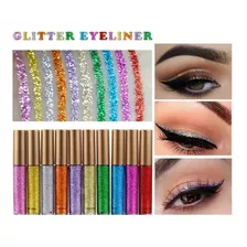 Delineador Líquido Glitter Kit Com 10 Cores (pronta Entrega)