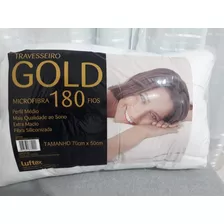 Travesseiro Microfibra 70 X 50 Cm Perfil Médio Gold 180 Fios
