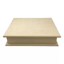 Caixa Biju Mdf 2 Aneleiras E 12 Divisórias Com Base -32x26x6