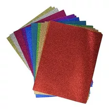 Paquete De Papel De Cartulina Darice Glitter, Paquete De 40