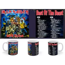 Rnm-0451 Taza Tazon Iron Maiden Best Of The Beast Front/back