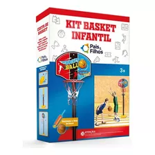 Brinquedo Basquete Infantil Kit Com Bola Bomba De Ar Incluso