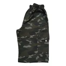 Bermuda Masculina Camuflado Cargo Elástico Extra Grande