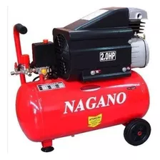 Compressor De Ar 24 Litros Nagano 1500w 24l 8 Pés Motor 2hp