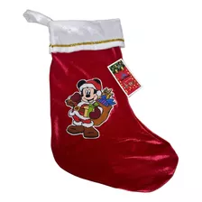 Decoração Meia Mickey Disney De Natal Bota Papai Noel