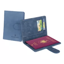 Porta Pasaporte De Viaje Familiar Con Rfid