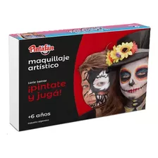 Kit Maquillaje Artistico Pintura Stencil Halloween Terror