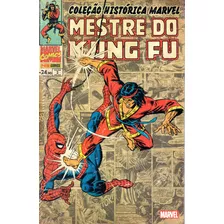 Coleção Histórica Marvel Mestre Do Kung Fu N° 02 - Em Português - Editora Panini - Formato 17 X 26 - Capa Mole - 2018 - Bonellihq Cx298 Dez23